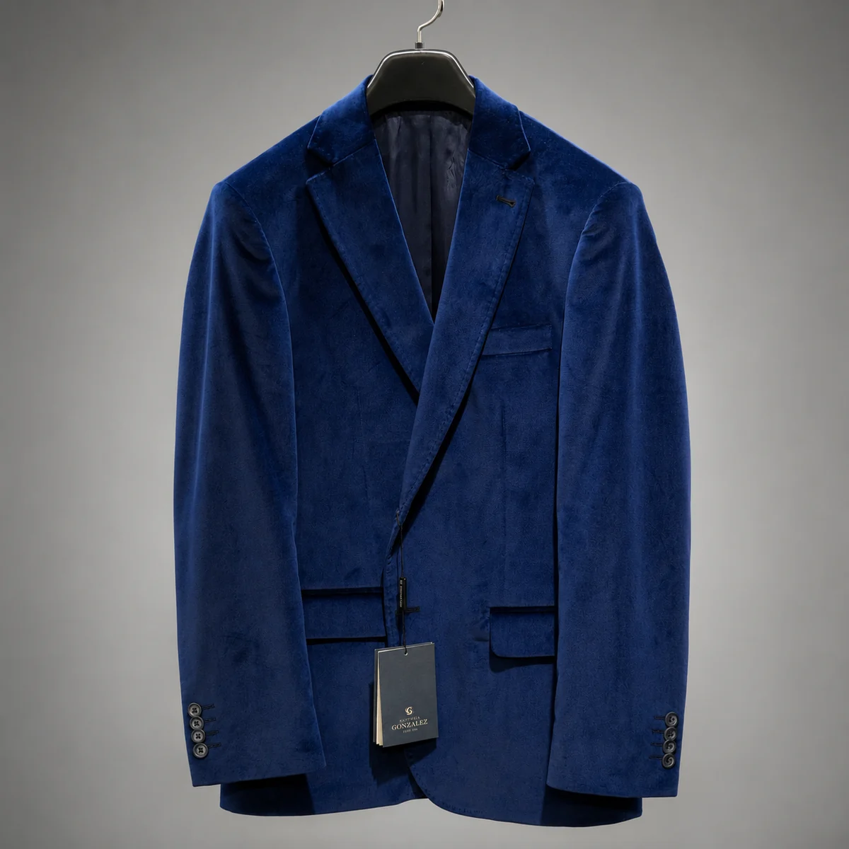 Saco azul royal de acabado elegante